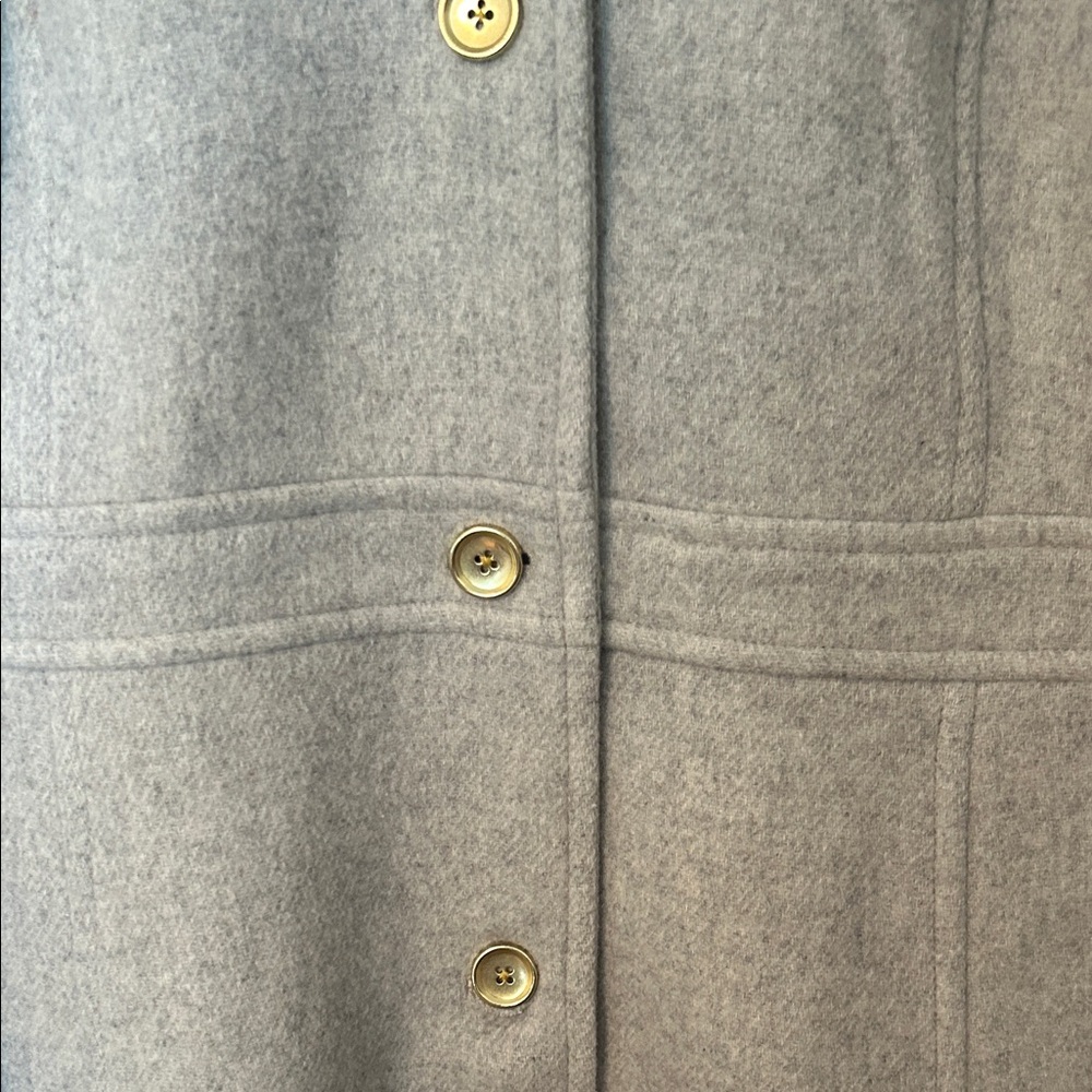 J. Crew Light Gray Wool-Blend Pea Coat - Picture 2 of 6
